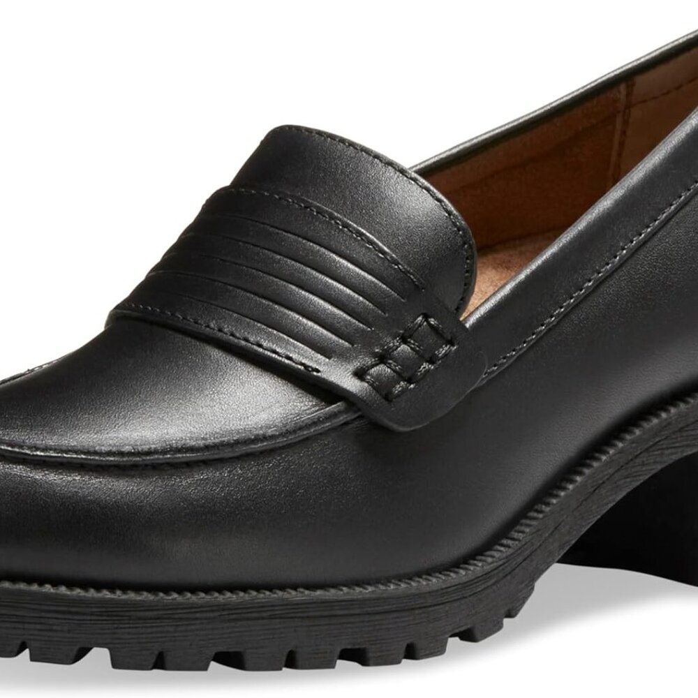 Women's Leather Penny Loafer 8.5 Breathable Comfort Slip-Resistant Casual Shoe